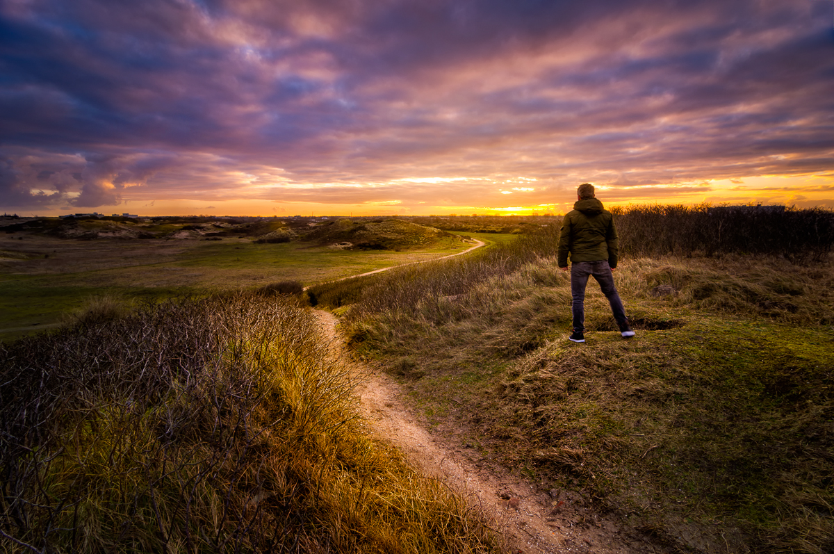 The Call of the Wild - Martijn van der Nat 1/13th seconds, f8, ISO 200, 11 mm, 0.6 Formatt Hitech hard grad ND and tripod A Sunrise selfie in the Dunes of Katwijk, The Netherlands A little piece of ‘wild’ land in one of the most densely populated area’s of the country. This image and others is featured in my Blogpost: http://www.martijnvandernat.nl/the-dunes-of-katwijk/ #formatt #hitech #dunes #sunrise #katwijk